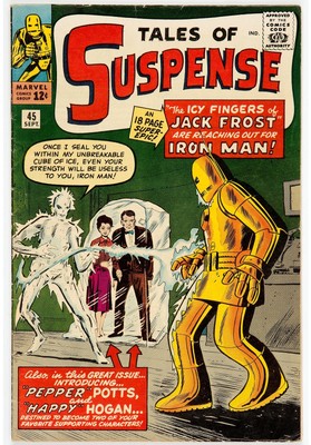 1963 Tales of Suspense 45 FN+ 1ST APPEARANCE PEPPER POTTS