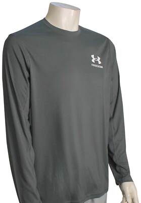

Футболка Under Armour Iso-Chill Freedom LS — темно-серый/белый — новинка, Grey