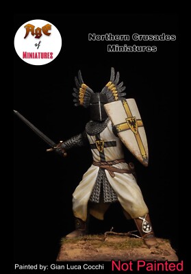 Medieval German Winged Helmet Crusader, Resin,  Northern Crusades Miniatures