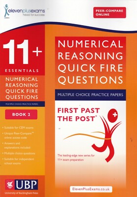 11+ Essentials Numerical Reasoning for CEM: Quick-Fire Questions Multiple Choice