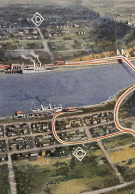 Early Niagara Great Gorge Trip Pictorial Railroad Map The Falls Whirlpool Rapids