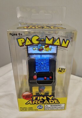 World's Smallest Tiny Arcade Pac-Man Mini Vintage Retro Game; CIB Complete; Nice