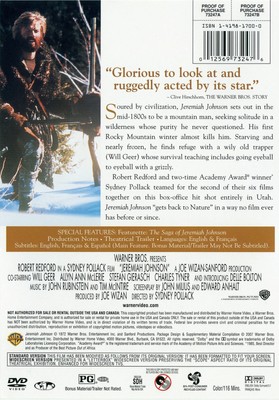 Jeremiah Johnson DVD Robert Redford NEW