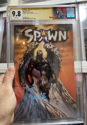  SPAWN #77 CGC 9.8  SIGNED BY TODD MCFARLANE WITH CUSTOM LABEL  