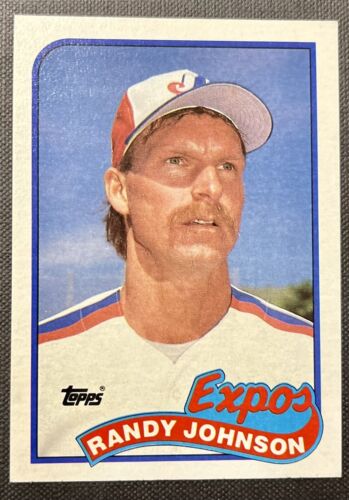 1989 Randy Johnson Topps #647 Rookie Card RC Montreal Expos HOF. rookie card picture