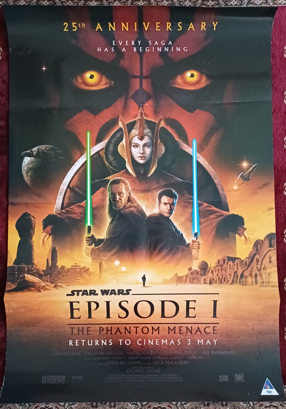 Star Wars Episode 1 25th Anniversary Re-Release Movie poster