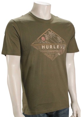 Hurley Everyday Washed Oasis T-Shirt - Olive - New