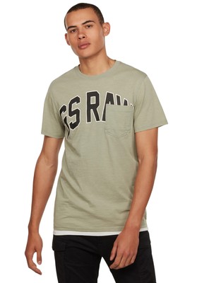 

Мужская футболка с карманом G-Star Raw Collegic, Light orphus, T-Shirt