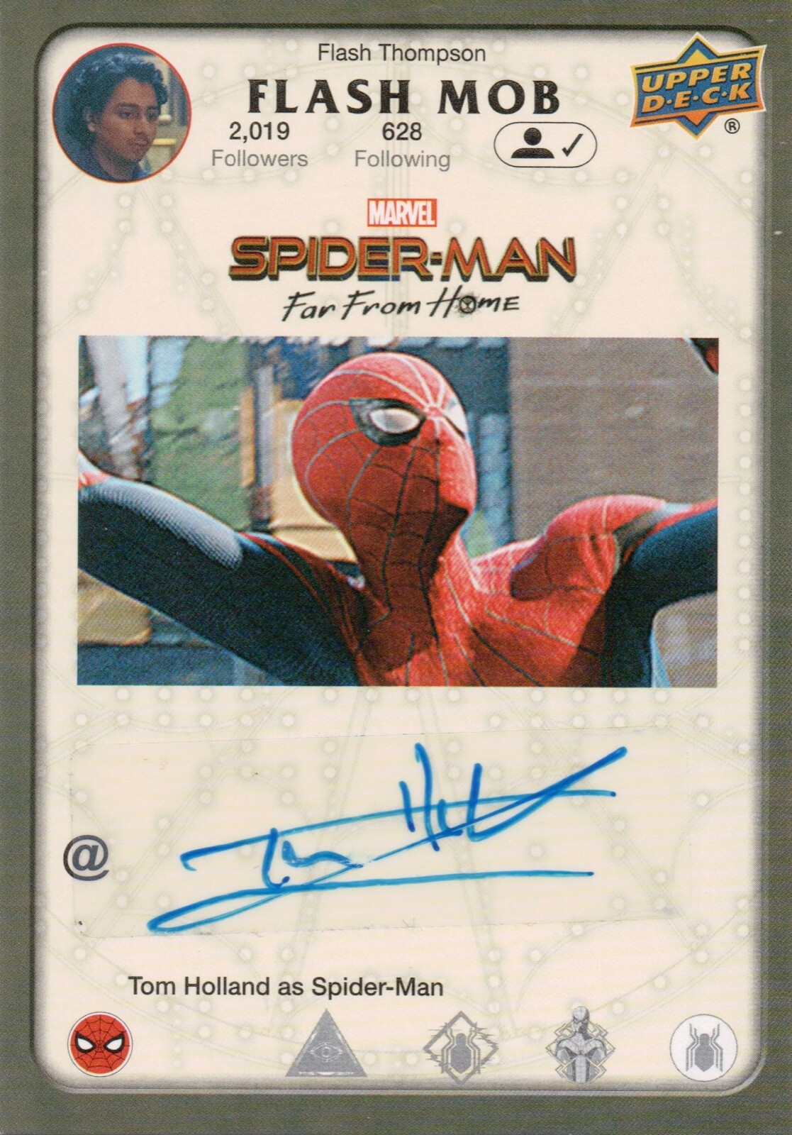 UPPER DECK スパイダーマン　ネッド　直筆サインカード UPPER DECK スパイダーマン ネッド 直筆サインカード