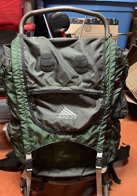 Kelty Yukon Reg 2900 Backpack Aluminum External Frame Belly Strap Green Hiking 
