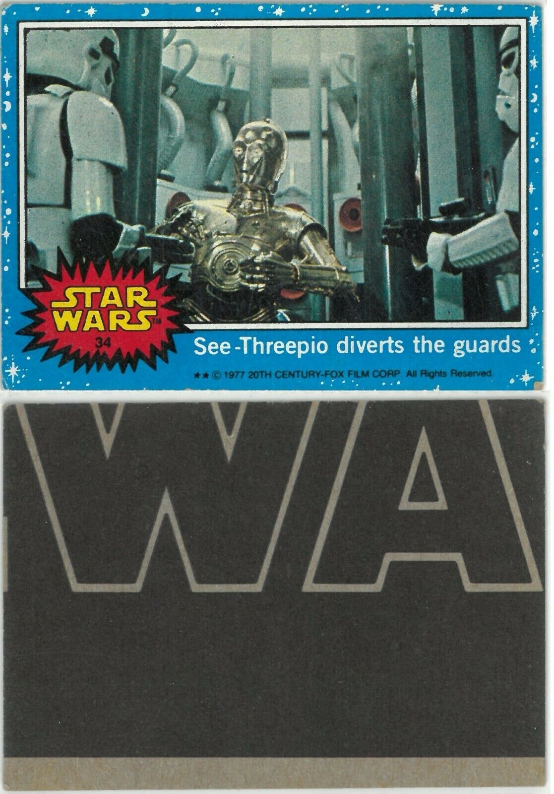 1977年製!STAR WARSカード·ソロ&レイア·2枚セット① 1977 Topps Star Wars, Empire Strikes Back, Return of Jedi