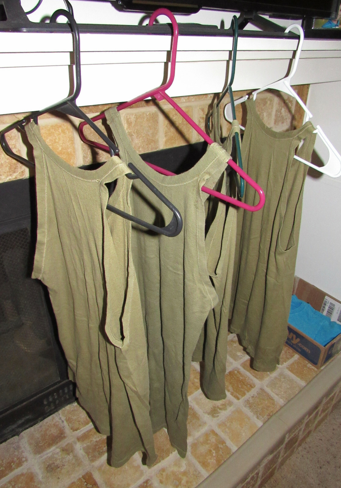 Undershirts, Army Air Corps 1946-48, long sleeve, no sleeve, 6 total, small