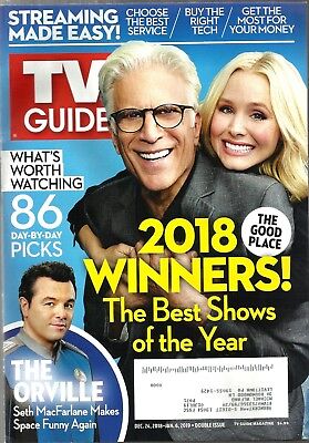 TV GUIDE-12/2018-BEST SHOWS OF THE YEAR-THE ORVILLE-SETH MACFARLANE-TED (The Best Years Tv Show)