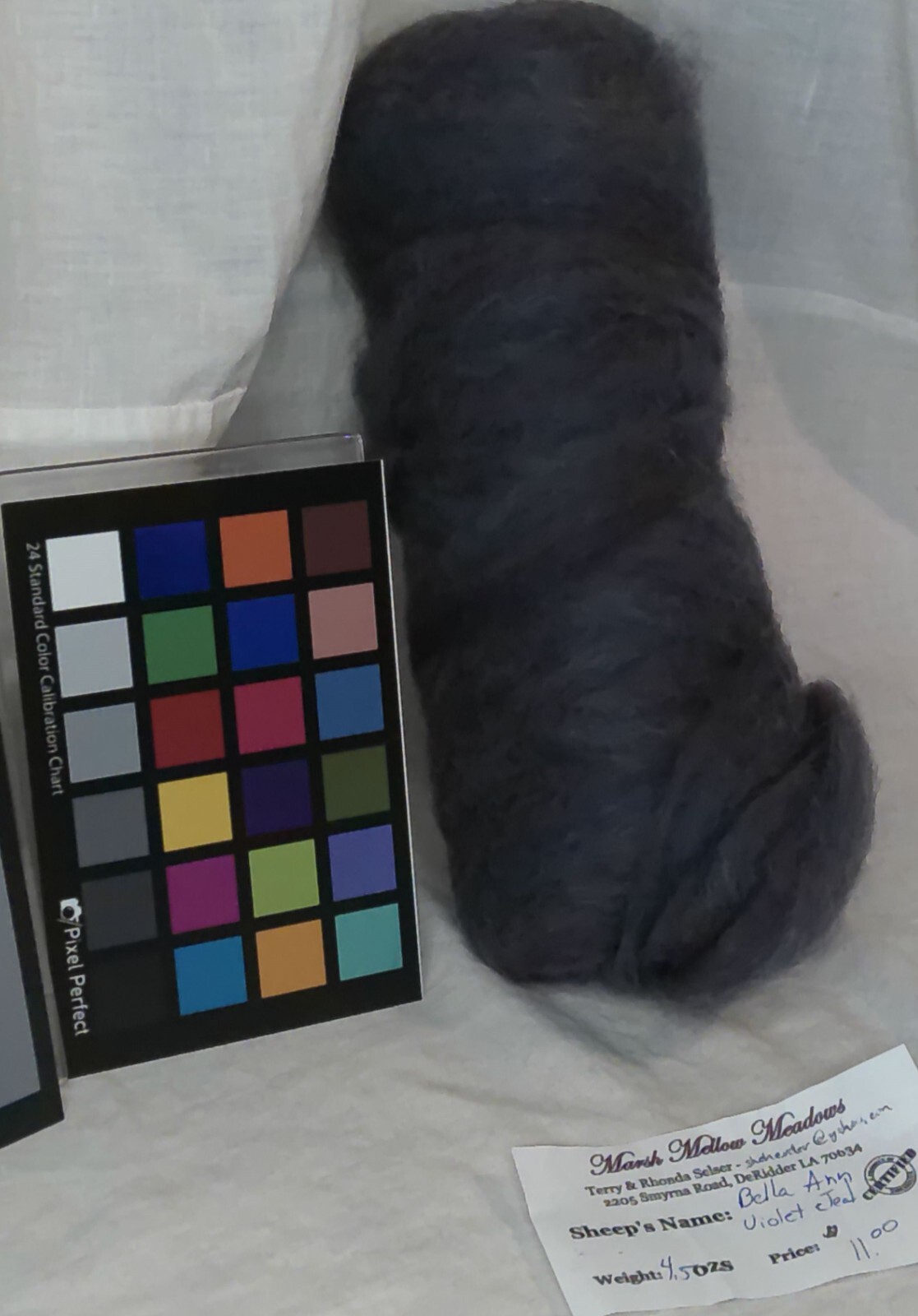 romney wool roving varigated dark Teal navy violet spinning felting fiber arts