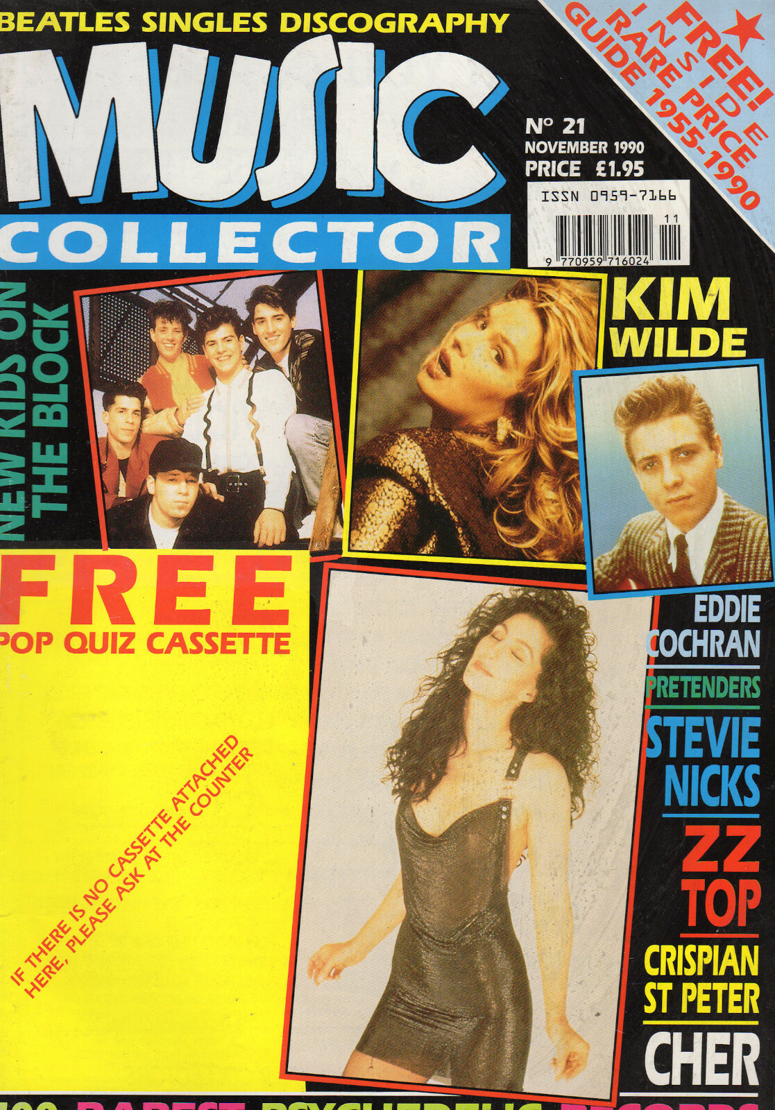 Music Collector #21 November 1990 - Kim Wilde, Eddie Cochran