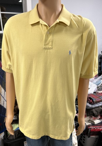 philme polo  navy×yellow size4 Polo Ralph Lauren XXL Blue/Yellow Men's Custom Fit Logo