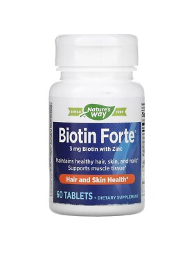 Nature's Way BIOTIN FORTE 3MG TABLET 60 Tablets