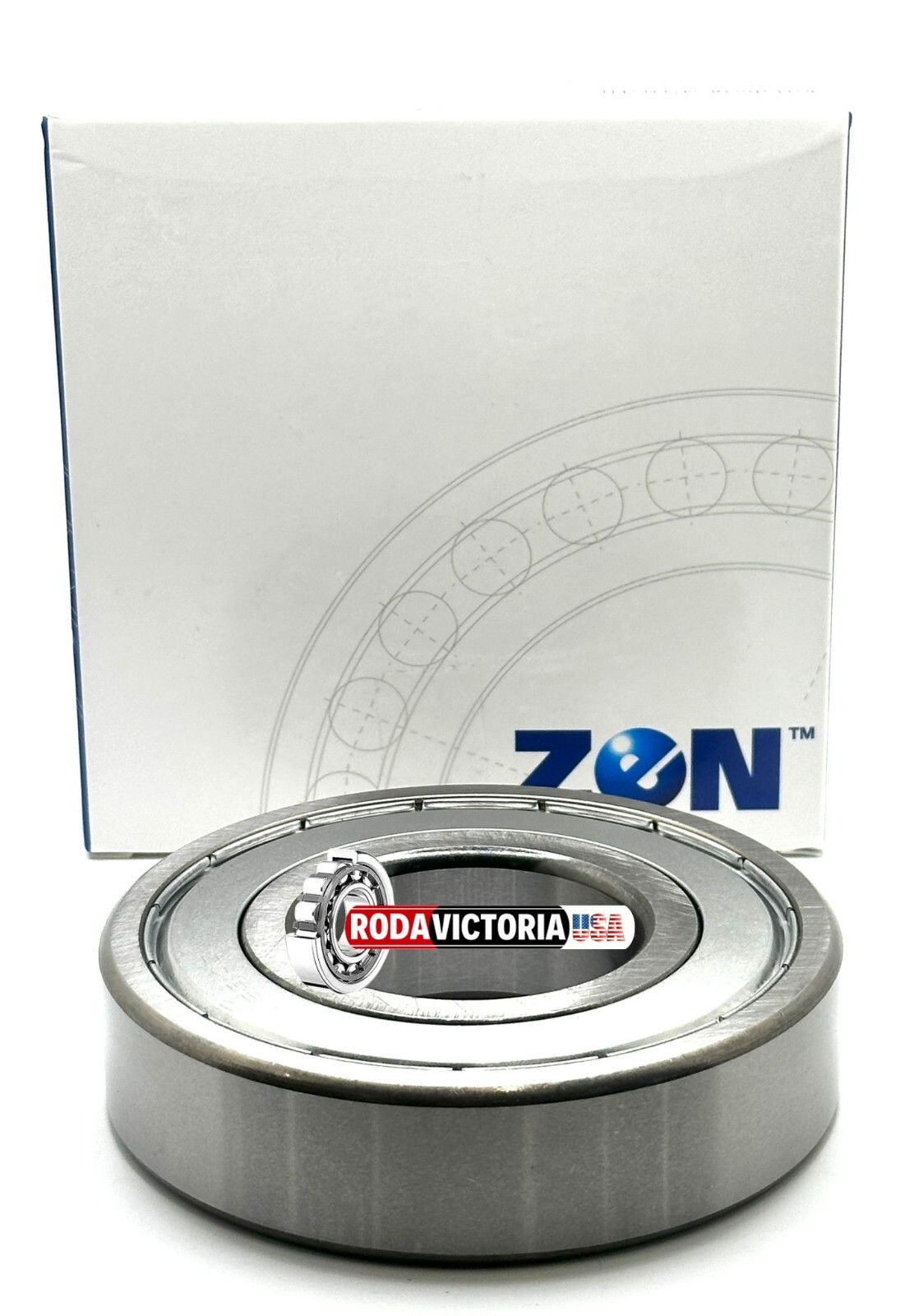 ZEN 6210 ZZ DEEP GROOVE BALL BEARING, METAL SHIELDED