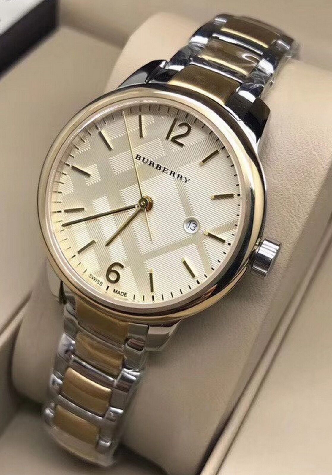 Burberry The Classic BU10118 Two Tone Women's Watch Swiss Burberry The Classic BU10118 Two Tone Women's Watch Swiss