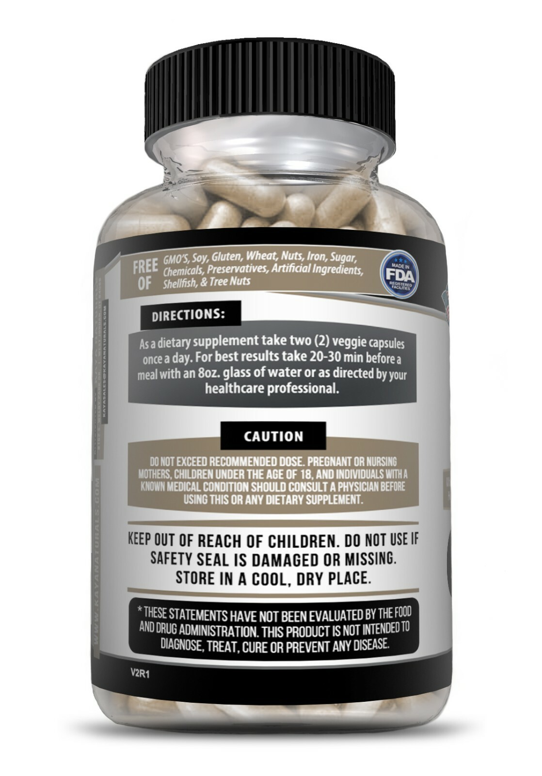 10x Mushroom Complex Supplement, Lions Mane, Reishi, Shiitake, Immune Capsule 