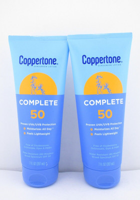 Coppertone Complete SPF 50 LOTION, 7 fl oz each, 2 ct - FREE SHIPPING
