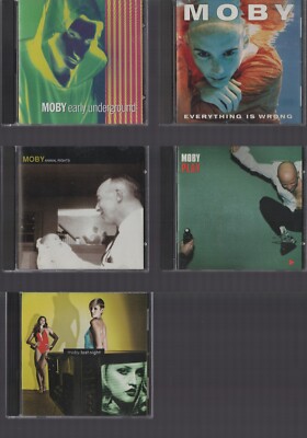 Moby / LOT of 5 / CD / Everything Is Wrong / Animal Rights / Play / Last Night