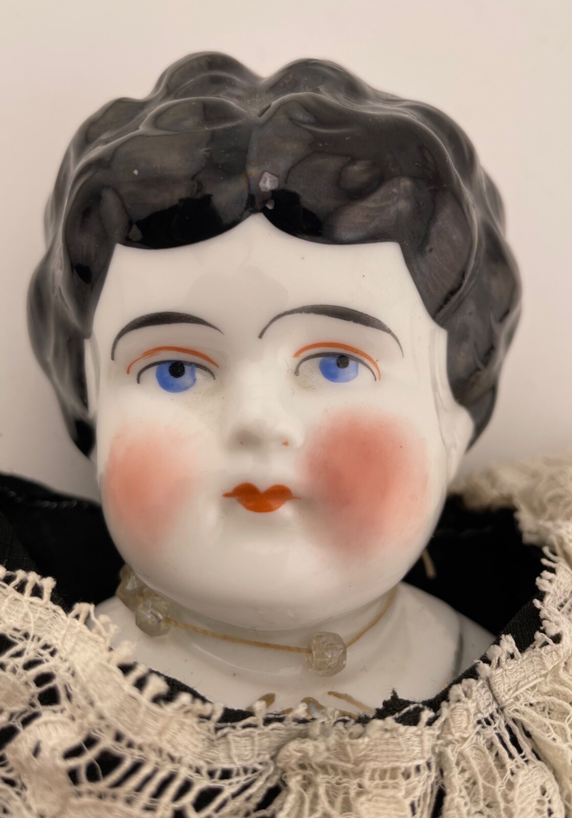 人形 PORCELAN DOLLS Vintage Victorian Garden Porcelain Doll 377903 Purple Dress