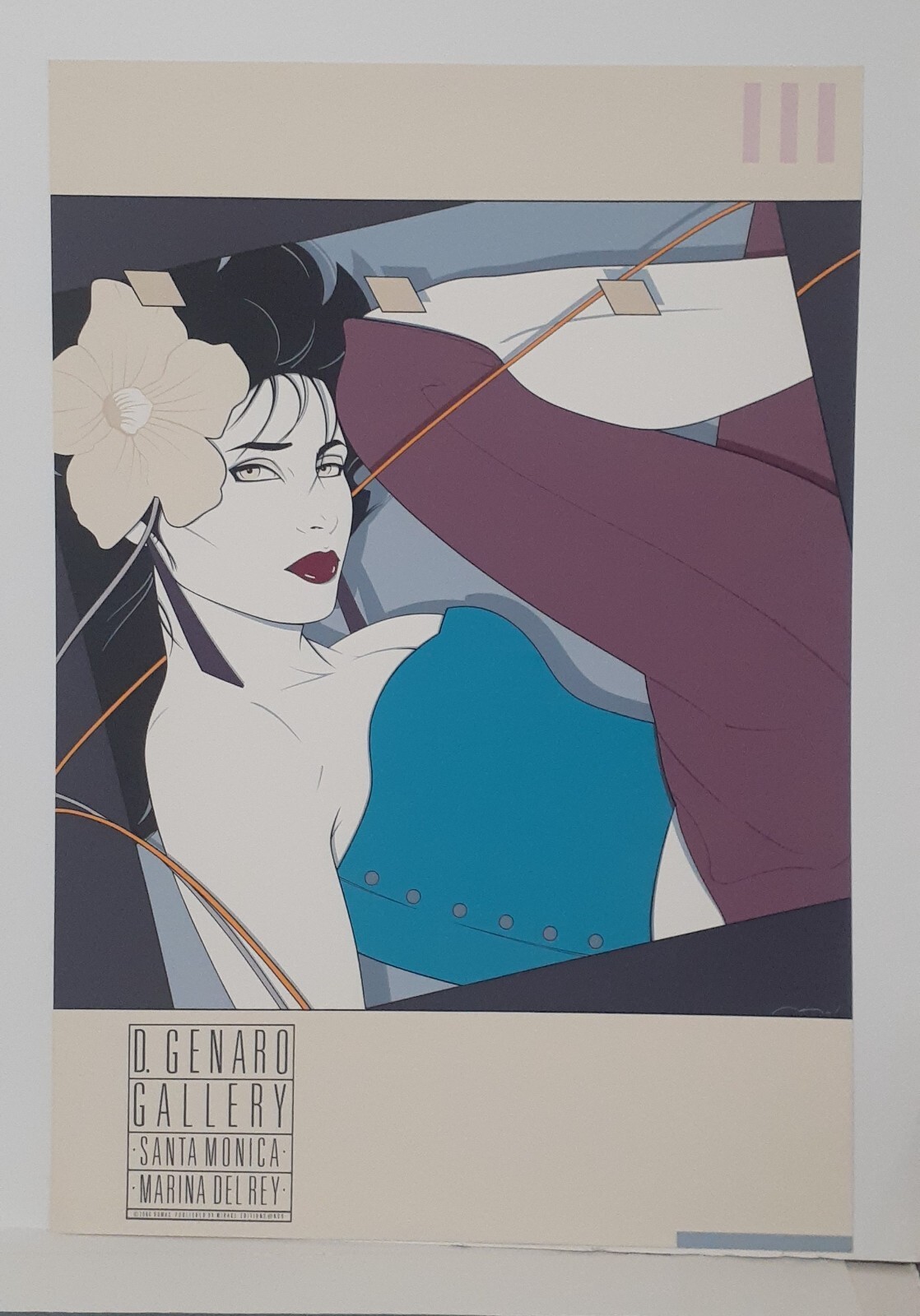 Patrick Nagel、パトリック・ナゲル、【Untitled 20】 1980s Vintage Patrick Nagel 大判ポスター Sunglasses