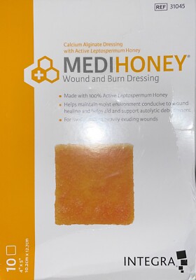 Medihoney-Box of 10-4 X 5''-ref 31055-NEW