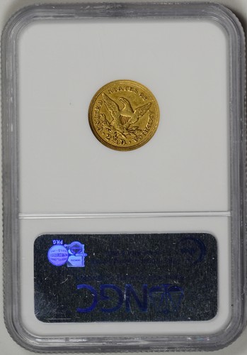 1852-C  $2.5 Gold  NGC  AU50 * Charlotte Gold * Only 9,772 minted * #3173452-002
