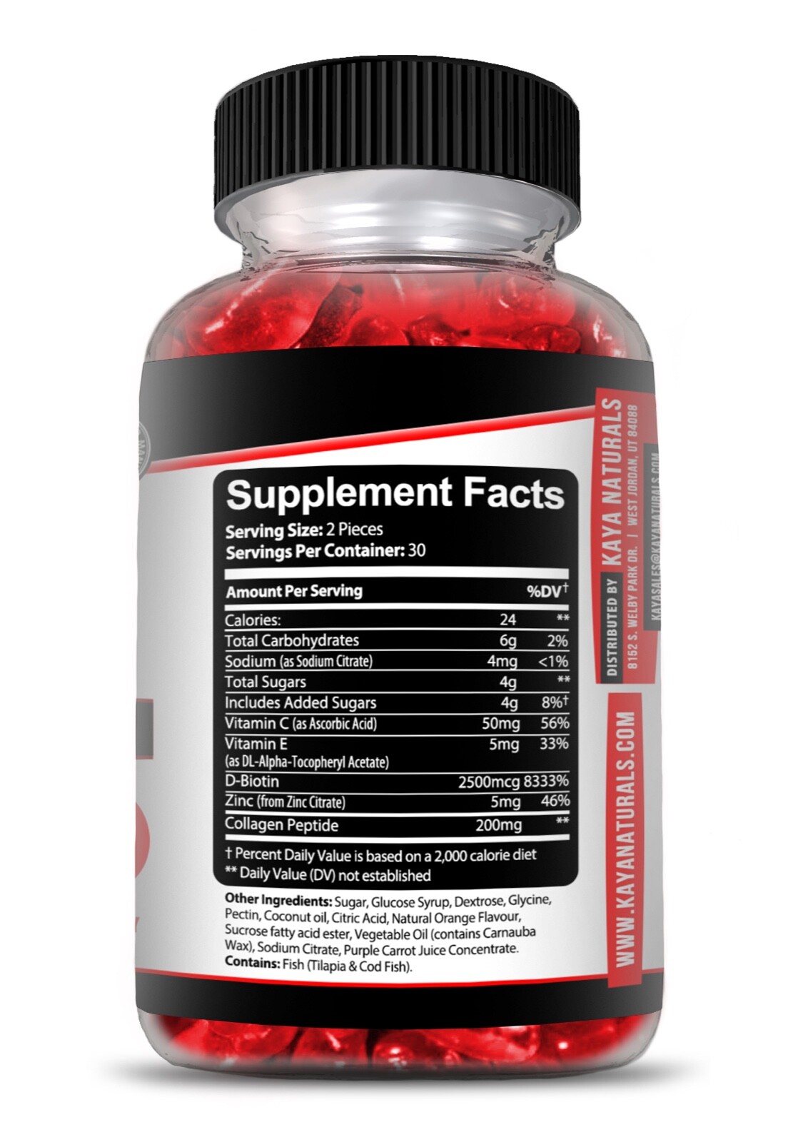 Collagen Vitamin Gummies for Hair Skin & Nails, #1 Premium Collagen Supplement