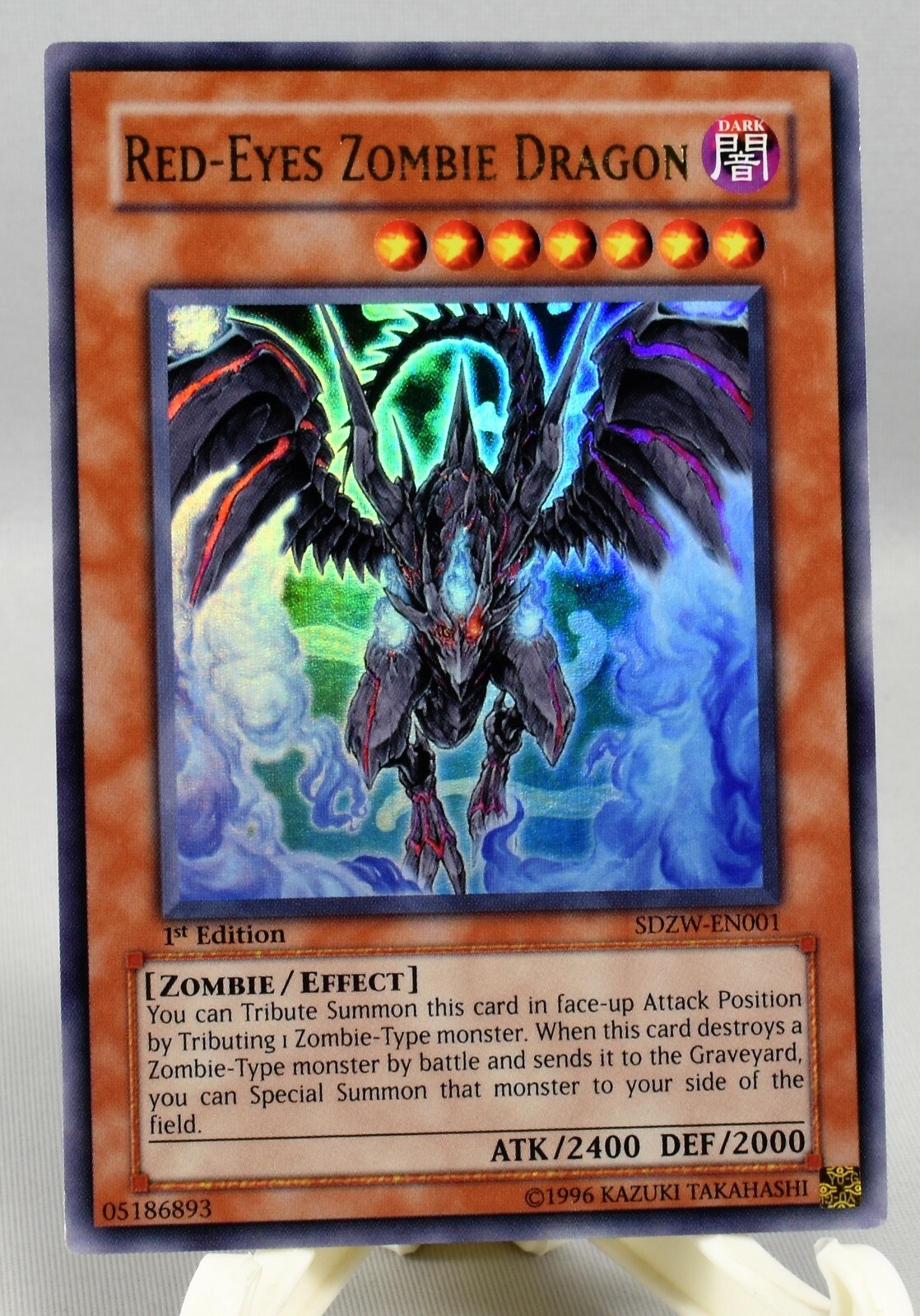 Yu-Gi-Oh! Red-Eyes Zombie Dragon-SDZW-EN001-Ultra Rare-1st
