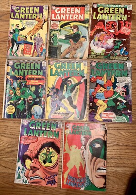 Green Lantern Comic Book Lot Silver Age 13 Total Comics Between 16-60