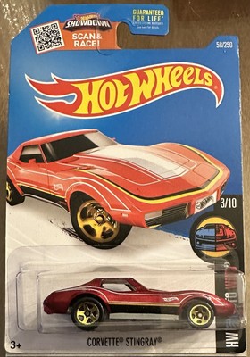 2016 HOT WHEELS CORVETTE STINGRAY, RED, HW MILD TO WILD, #58/250