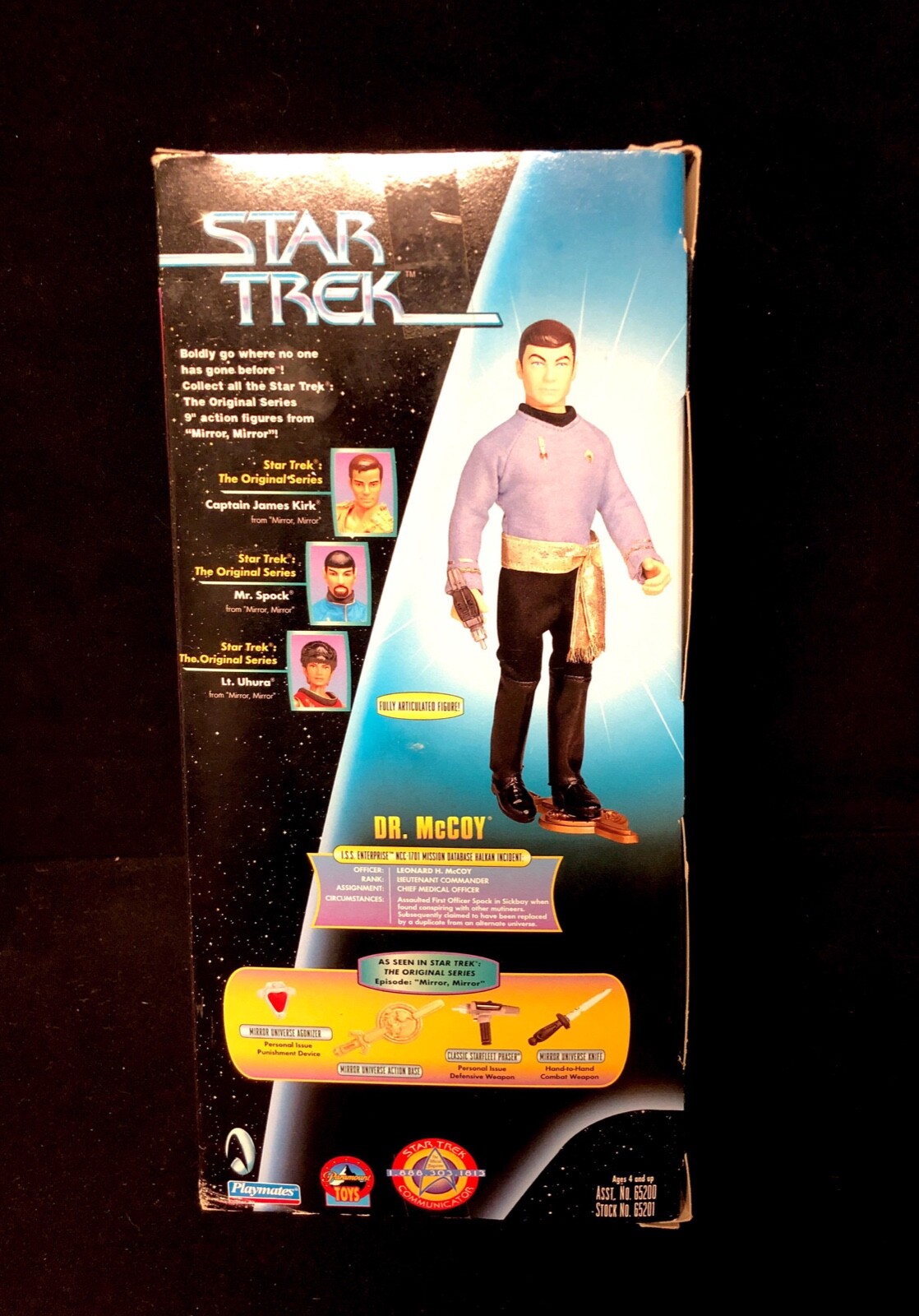 Vintage 1998 Star Trek Dr. McCoy Action Figure Exclusive To KB Toys Playmates