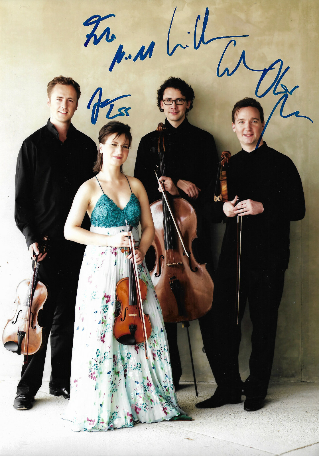 Kuss Quartet signed 8x12 inch photo autographs | eBay