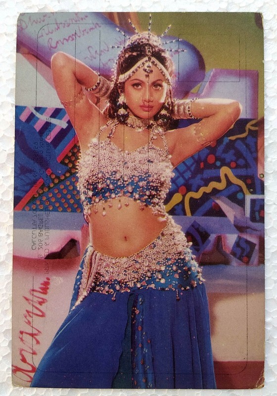 Bollywood Acteur India Dancer Star Shilpa Shetty Old Original Post Card Postcard