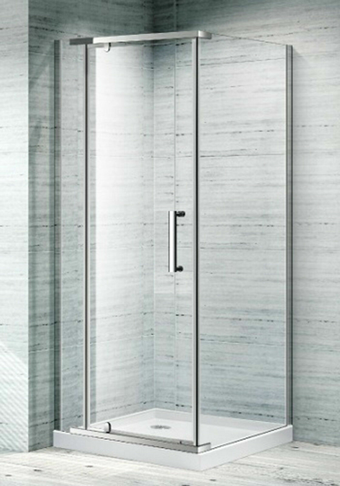MELBOURNE SS05 Semi Frameless Shower Screen Pivot Door 1165*865*1950