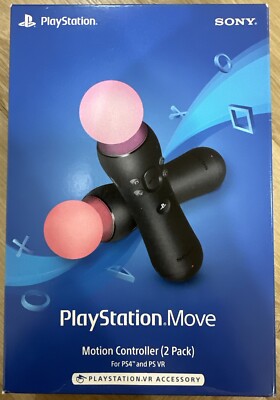 NEW! SEALED! PlayStation Move Motion Controllers 2-Pack Sony PS4 and PS VR