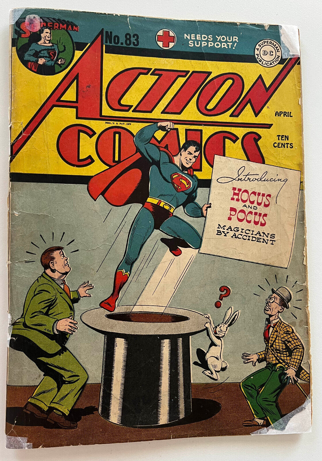Genuine 1945 Superman Action Comics #83 -DC Comic Book Genuine 1945 Superman Action Comics #83 -DC Comic Book