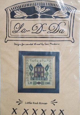 LA-D-DA Cross Stitch Little Red House NIP 35 Count Chart