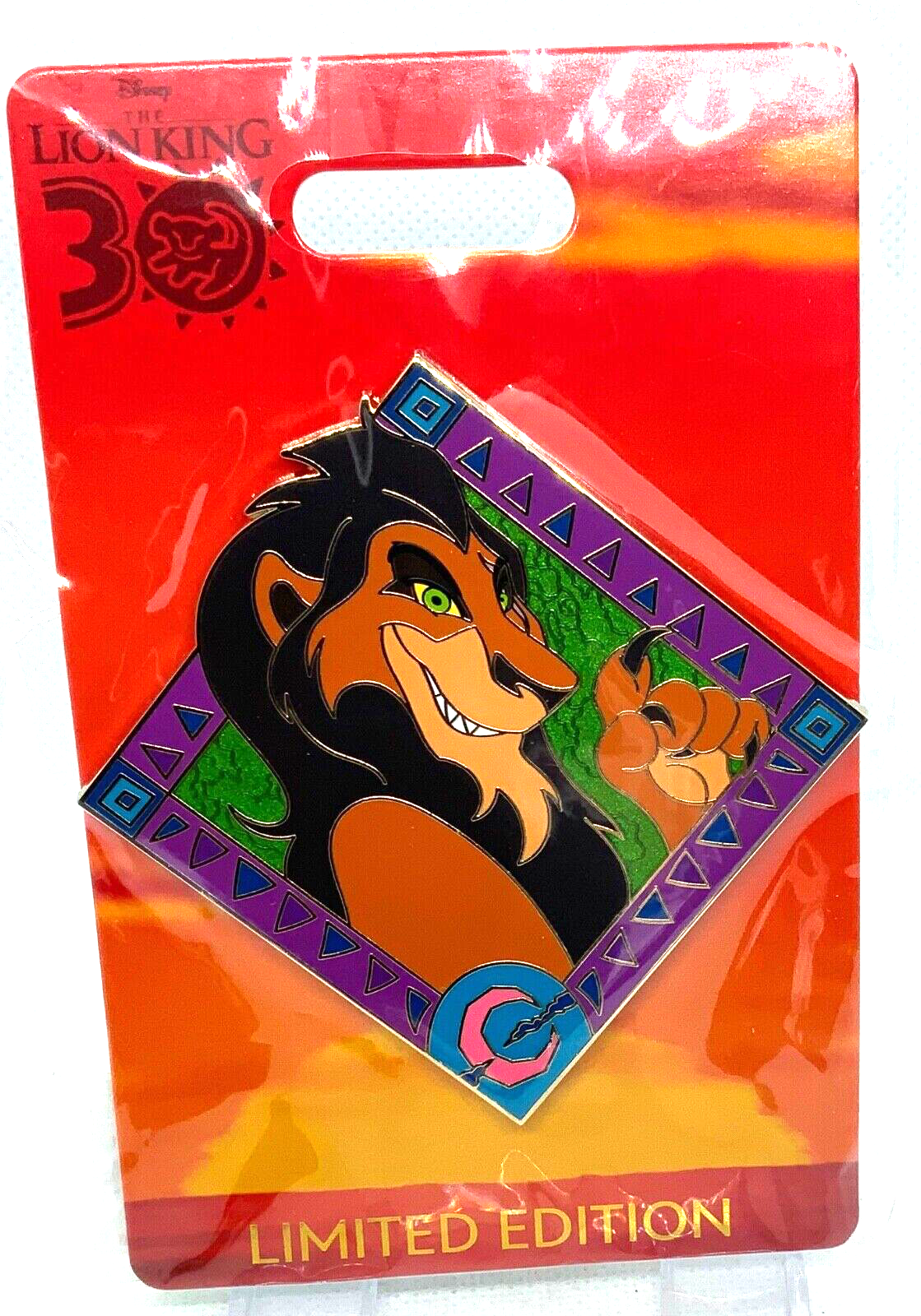 Disney Pins 限定ピンバッジ　スカー Disney Parks The Lion King Scar & Zazu Open Edition 2 Pin