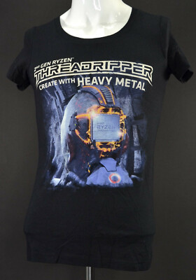 PROMO 2ND GEN AMD Ryzen Threadripper Heavy Metal Women's T-Shirt | Size M