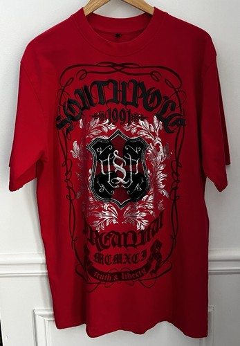 1991 Southpole Red Graphic Men's Short Sleeve T-Shirt