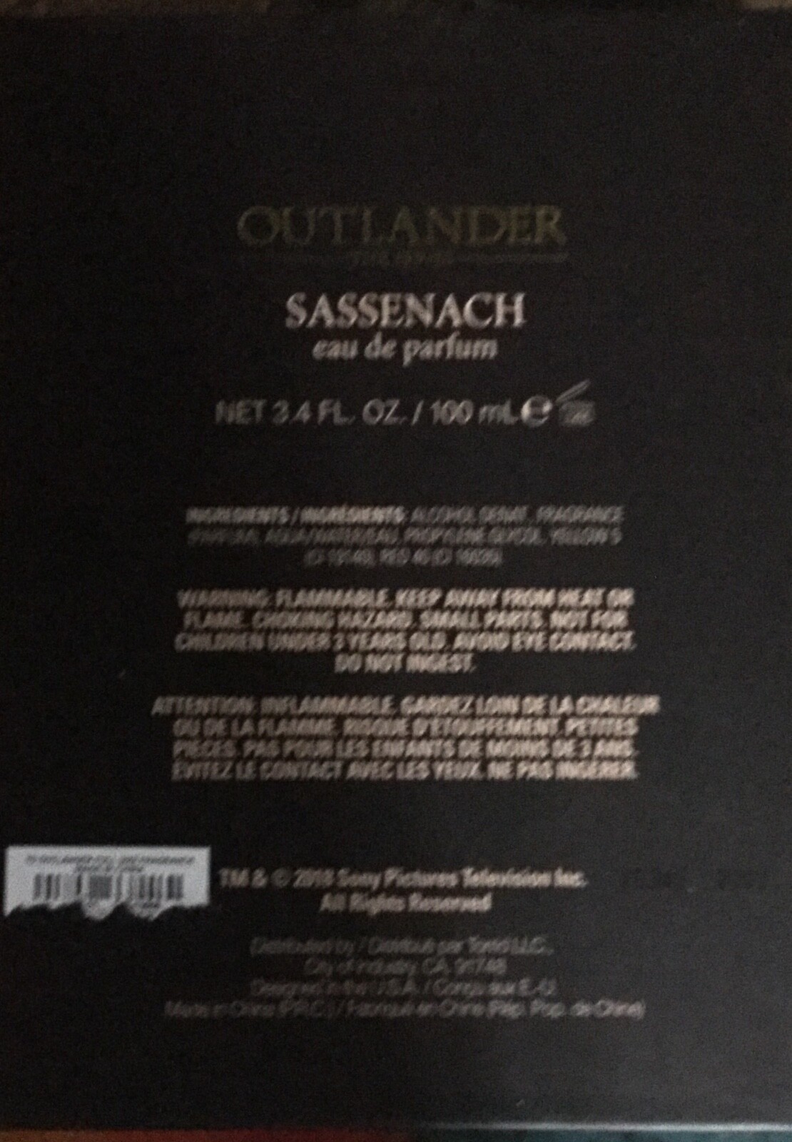 OUTLANDER THE SERIES SASSENACH FRAGRANCE TORRID EXCLUSIVE