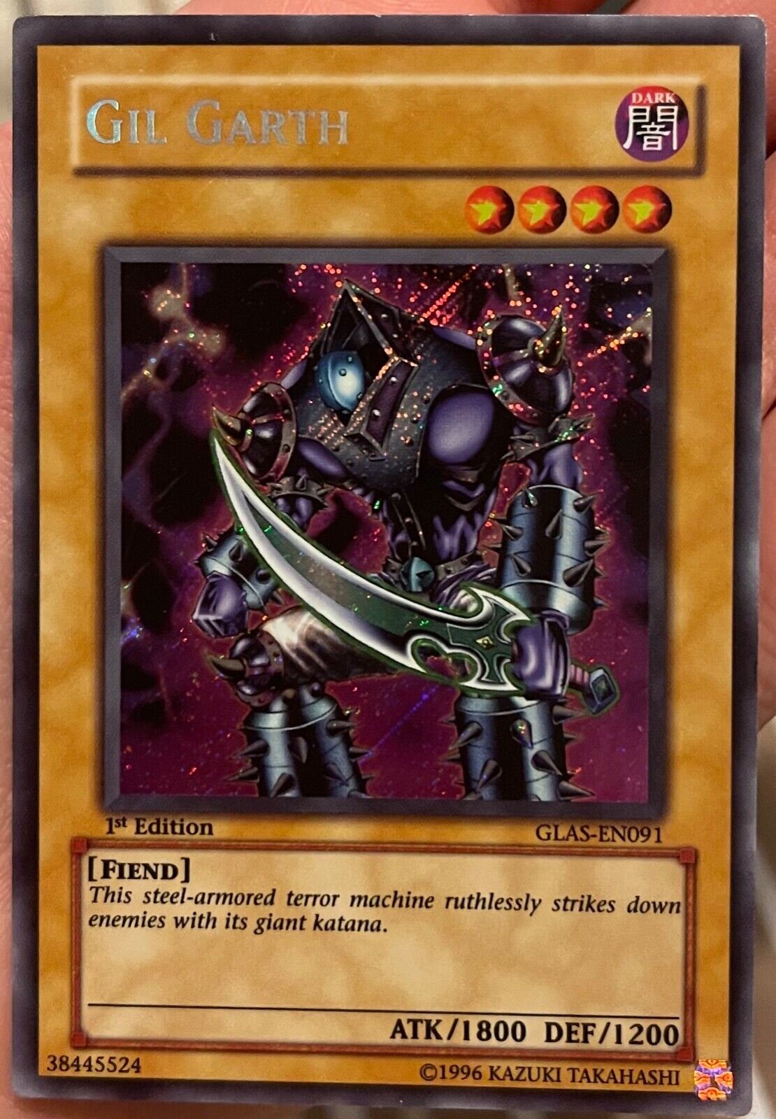 Yugioh Gil Garth Secret Rare 1st Edition GLAS-EN091 | eBay Yugioh Gil Garth Secret Rare 1st Edition GLAS-EN091 | eBay