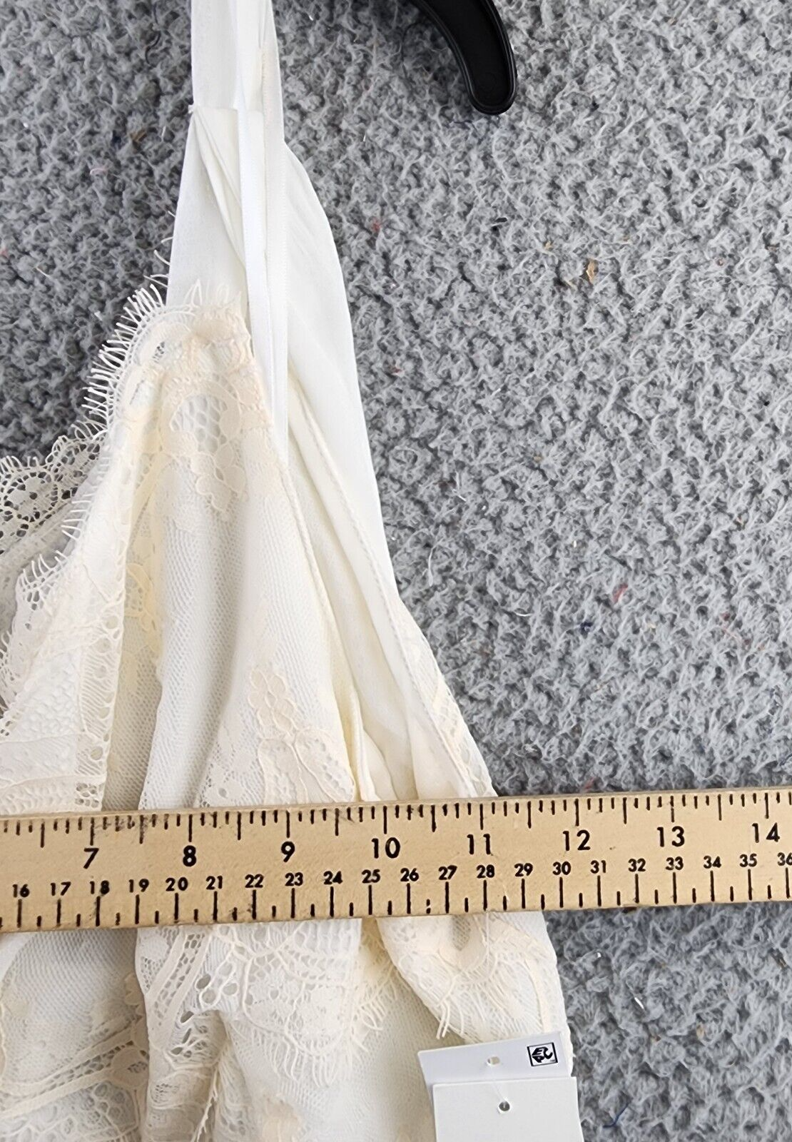 Rya Collection Anniversary Chemise Dress XS Ivory/Beige One Shoulder Pullover~ - Picture 8 of 12
