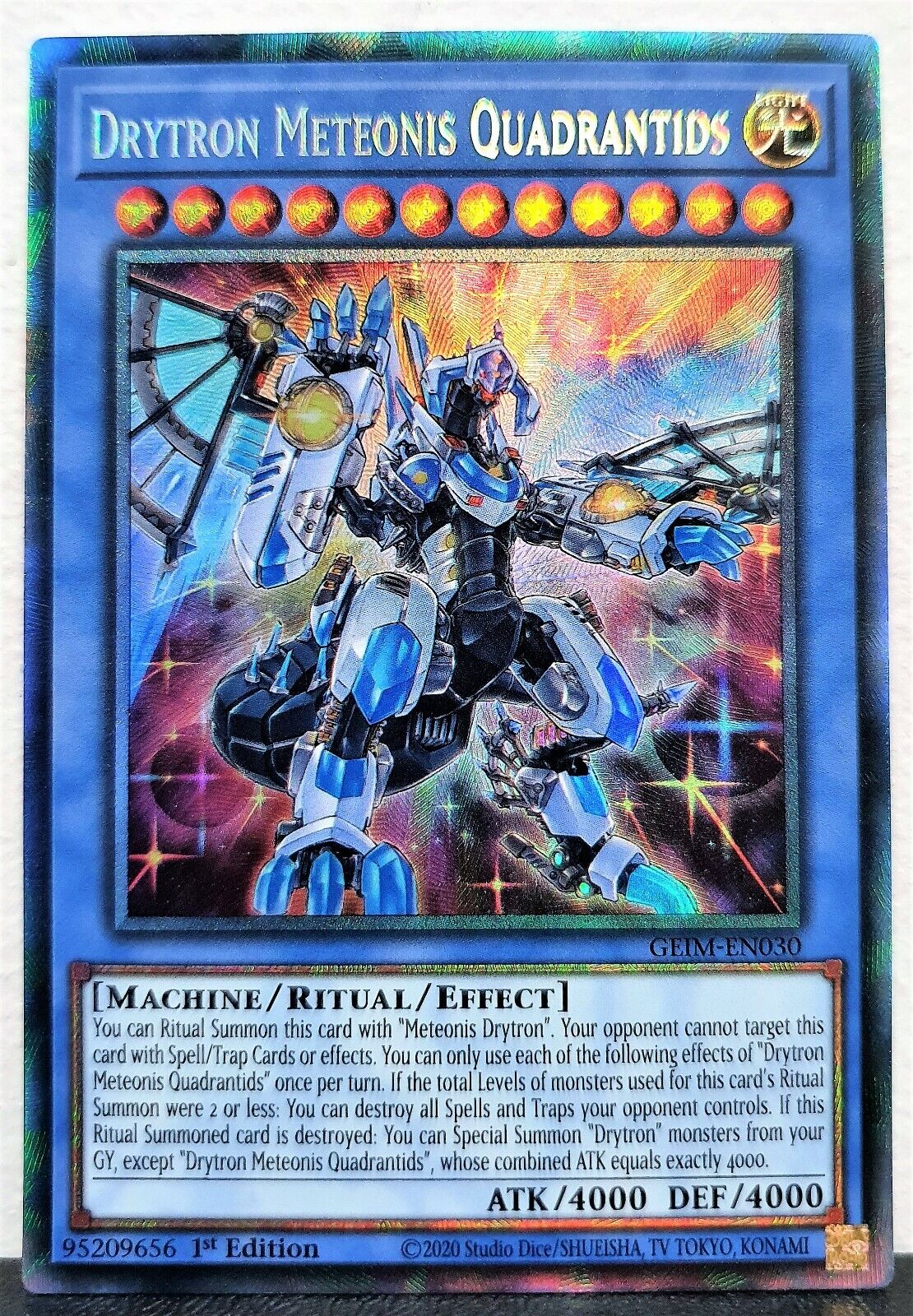 YuGiOh TCG Drytron Meteonis Quadrantids 1st Edition GEIM YuGiOh TCG Drytron Meteonis Quadrantids 1st Edition GEIM