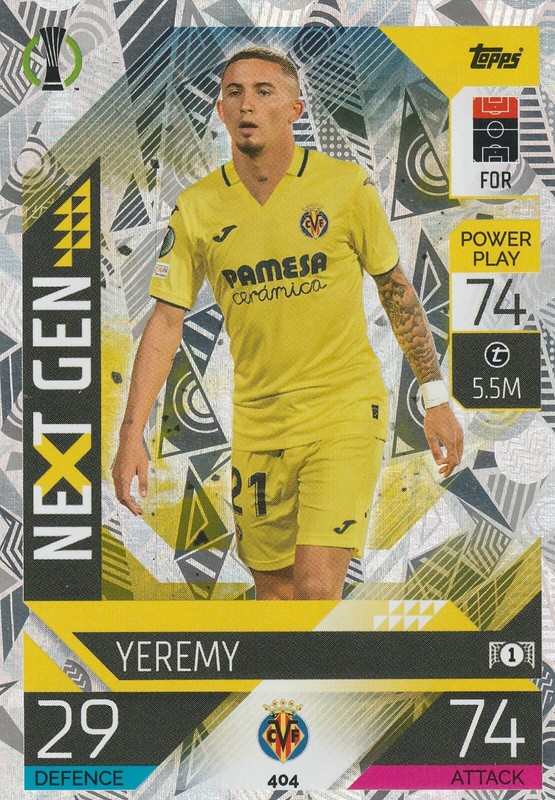 Villarreal Cf - Carte Foot Match Attax  Topps Champions League 2023 - A Choisir