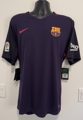 XL BNWT Barcelona FC 2016/17 Away Jersey Shirt 16/17 Purple Kit Sponsorless Top